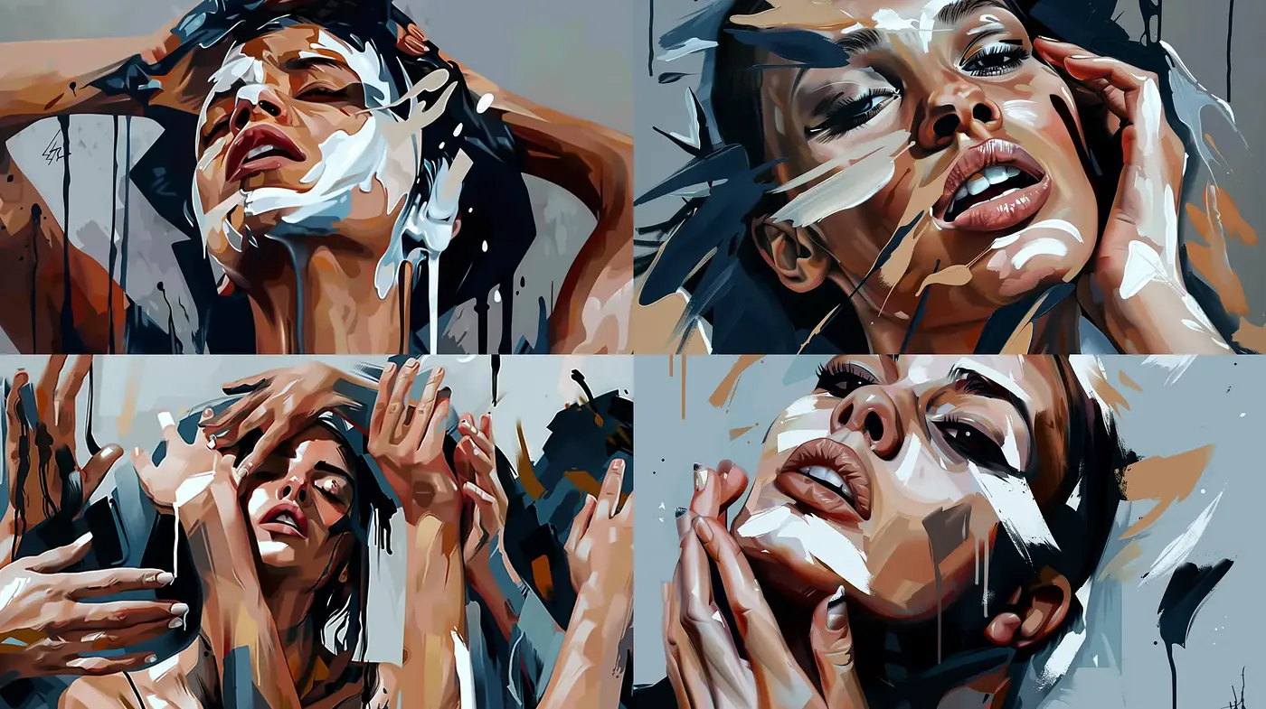 Dynamic Brushstroke Portraiture with Expressive Tonal Harmony - Midjourney sref style