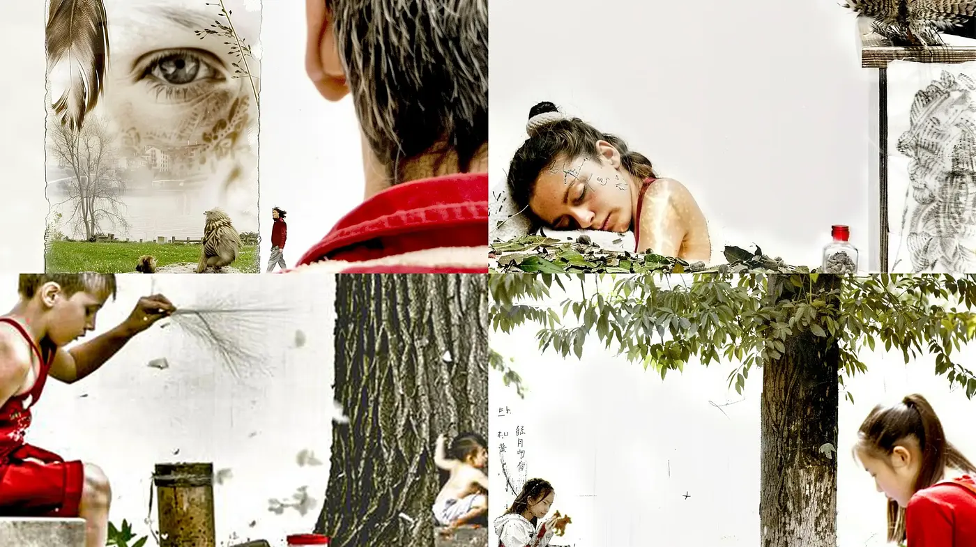 Whimsical Nature-Infused Portraiture with a Surrealist Touch - Midjourney sref style