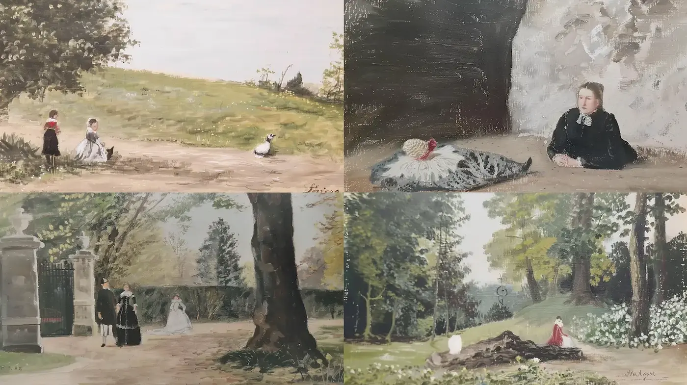 Charming Luminance and Naturalism in Pastoral Scenes - Midjourney sref style