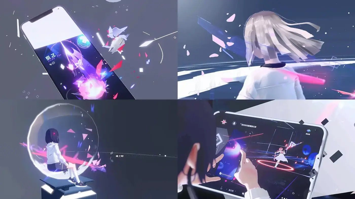 Futuristic and dreamlike digital art with soft textures - Midjourney sref style