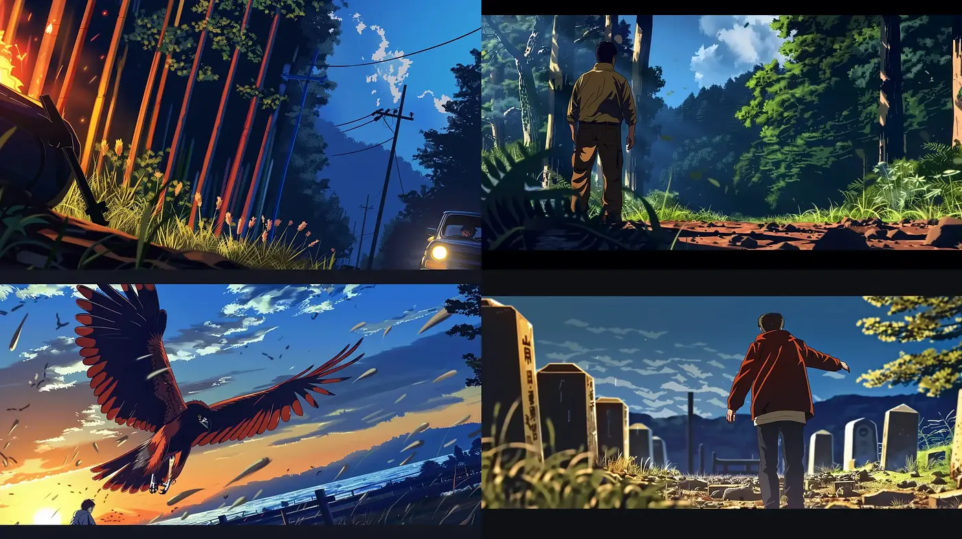 Dramatic Cinematic Natural Landscapes in Warm Tones - Midjourney sref style