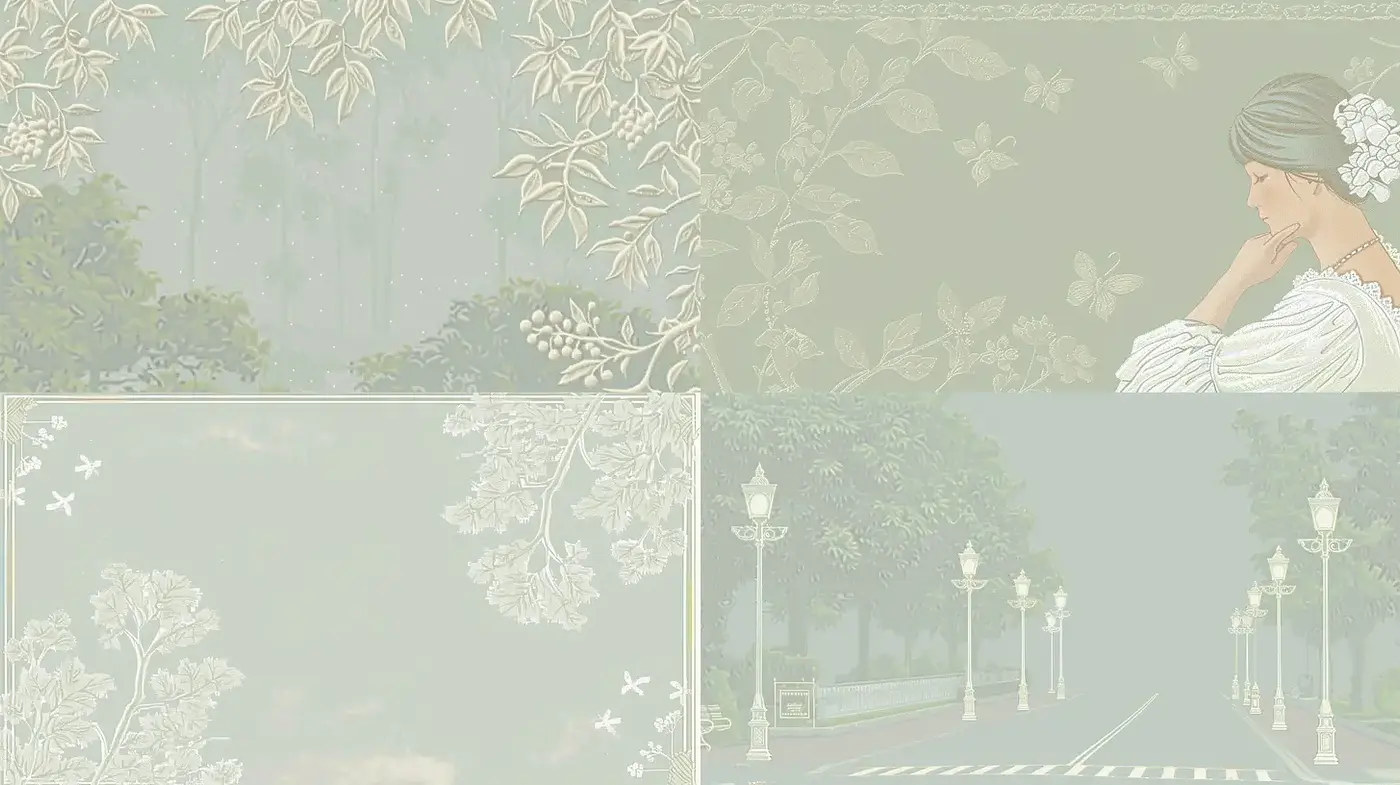 Serene and Elegant Floral Illustrations with an Ethereal Quality - Midjourney sref style