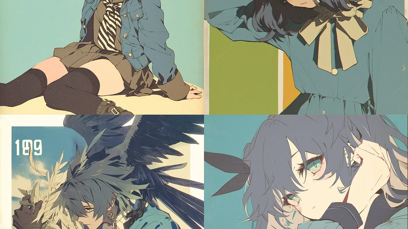 Consistent Hues of Nostalgia: A Fusion of Anime Ethos and Pastel Impressions - Midjourney sref style