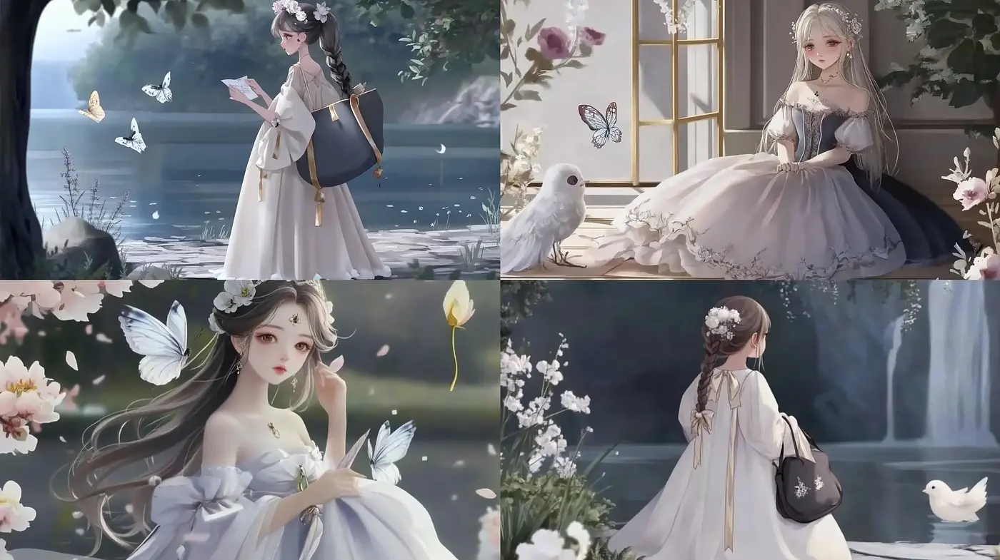 Ethereal Elegance in a Pastel Dreamland - Midjourney sref style
