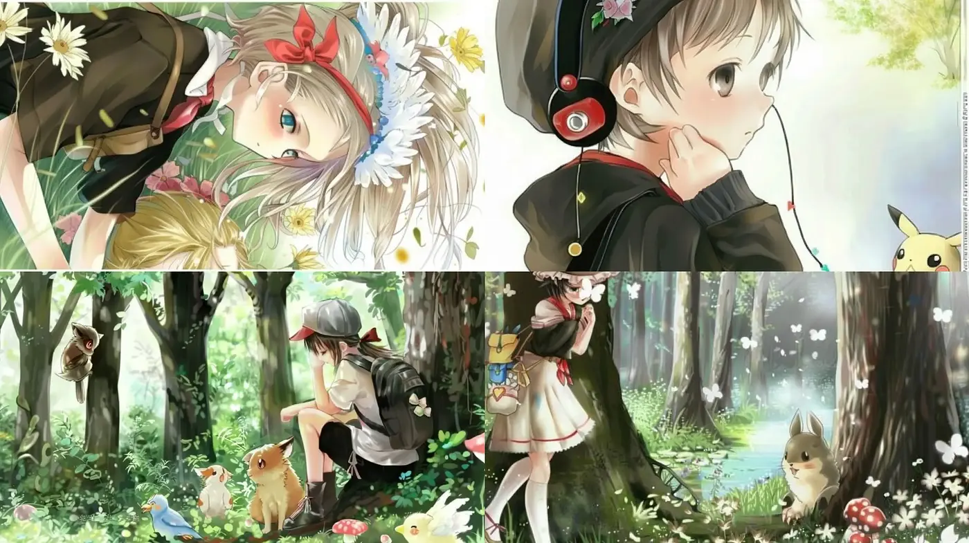 Enchanted Forest Anime Dreamscape - Midjourney sref style