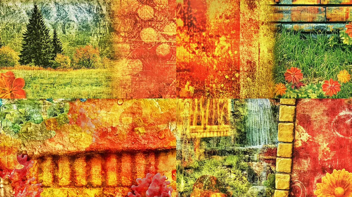 Autumnal Tapestry: A Fusion of Natural and Rustic Textures - Midjourney sref style