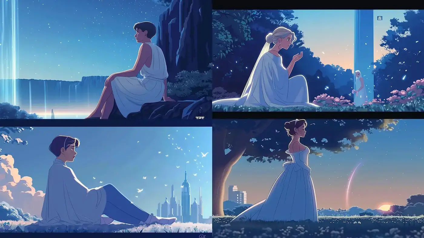 Serene and Dreamlike Aesthetic with a Touch of Whimsy - Midjourney sref style