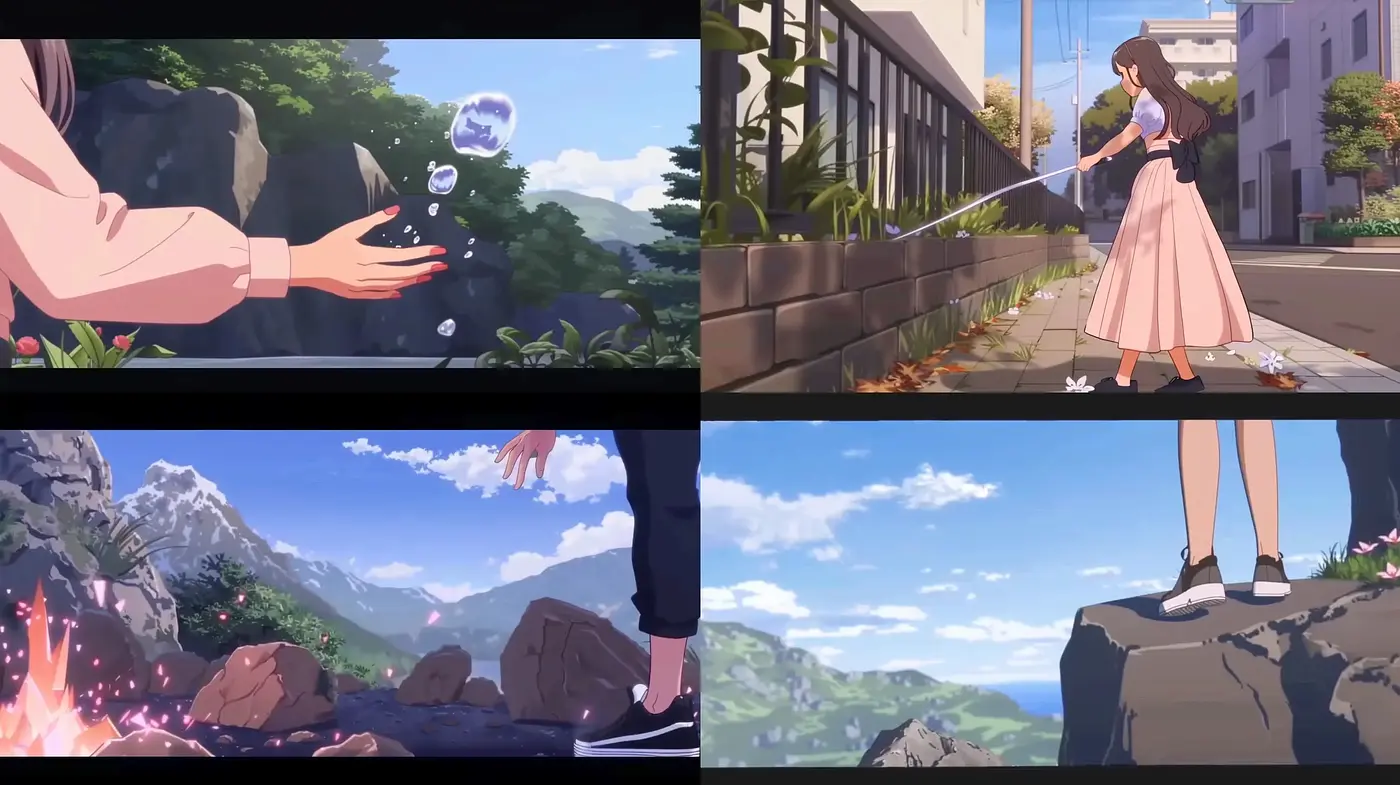 Consistent Serene Anime-Inspired Digital Paintings - Midjourney sref style