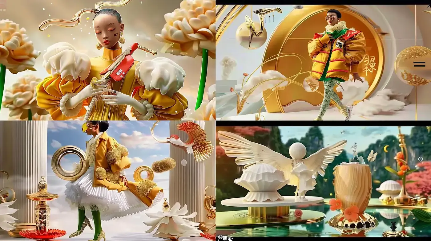 Whimsical and Surreal Stylization with a Playful Touch - Midjourney sref style
