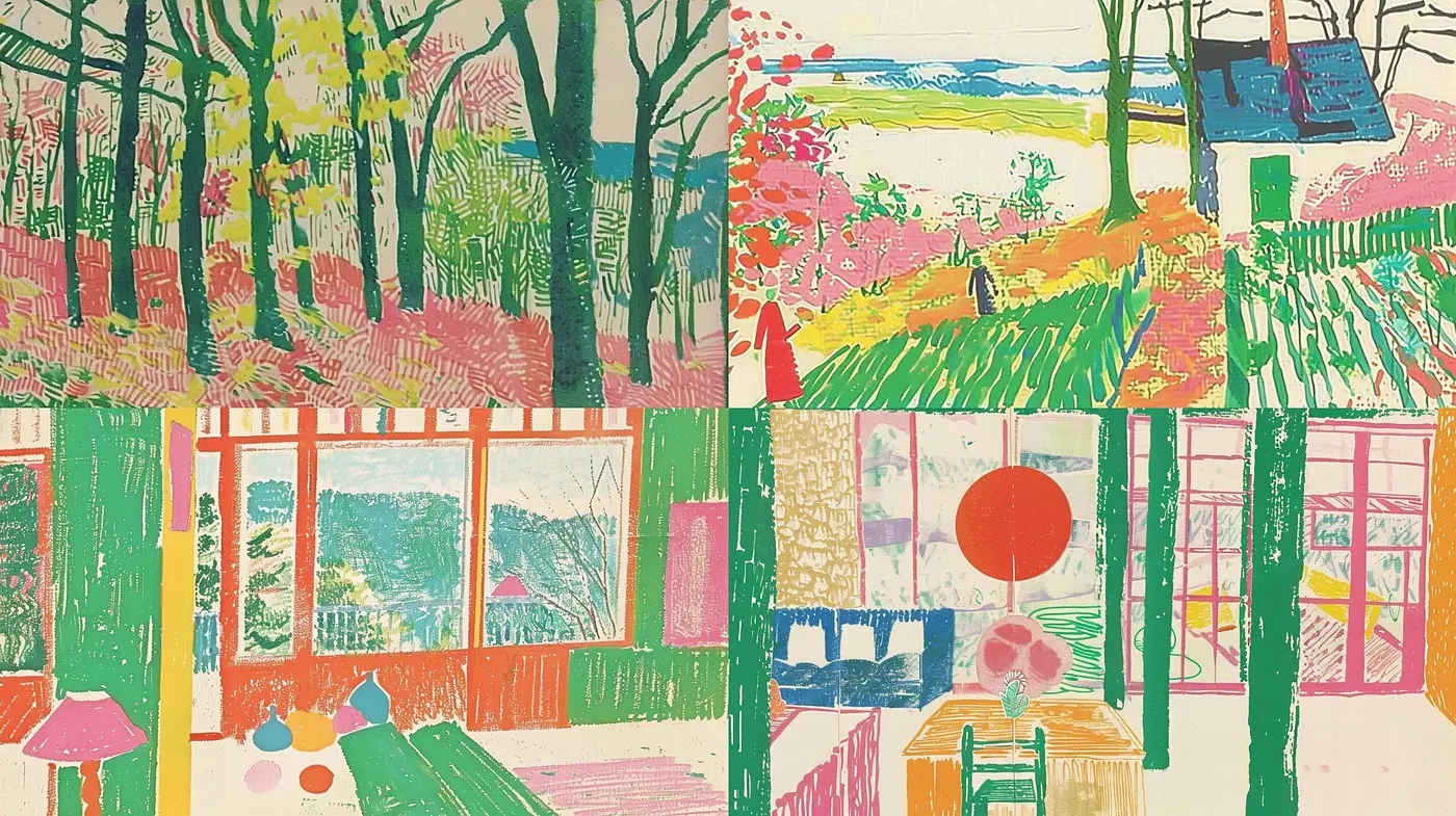 Bright and Expressive Fauvist-Inspired Visual Tapestry - Midjourney sref style