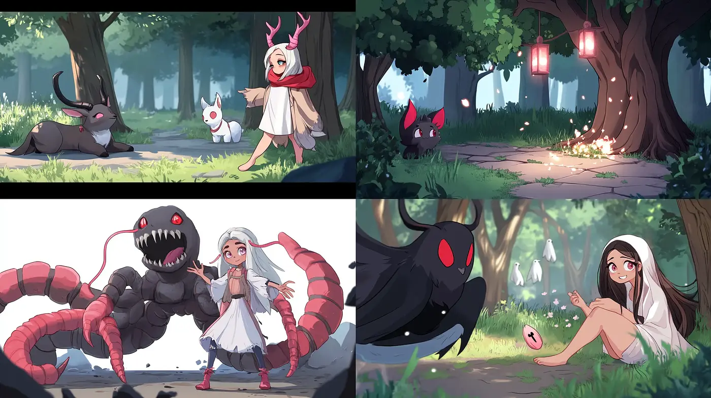 Enchanted Forest and Fantastical Creatures: A Whimsical and Animated Exploration - Midjourney sref style