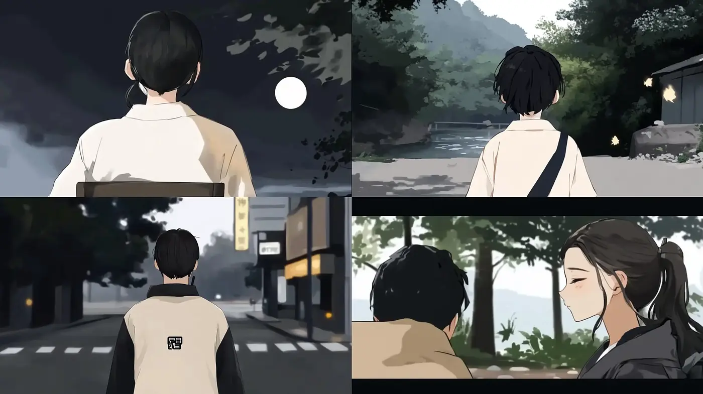 Serene Anime-Inspired Digital Vignettes - Midjourney sref style