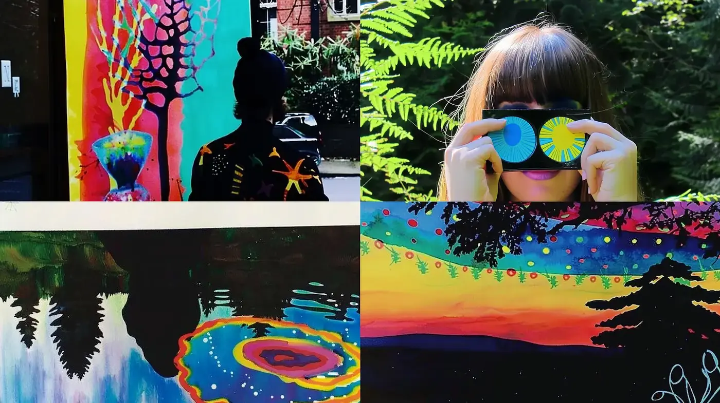 Vibrant and Whimsical Artistic Expression with a Surreal Twist - Midjourney sref style