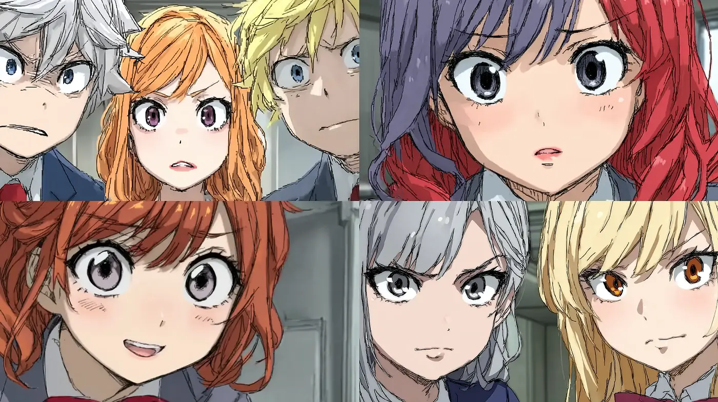 Dynamic and Expressive Anime-Inspired Character Portraits with Intricate Details - Midjourney sref style