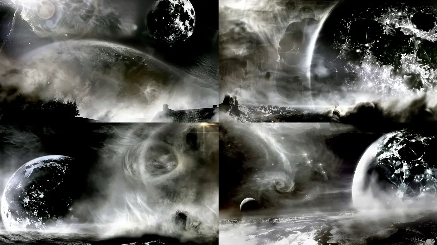 Ethereal Cosmic Dreamscape: A Fusion of Surrealism and Digital Artistry - Midjourney sref style