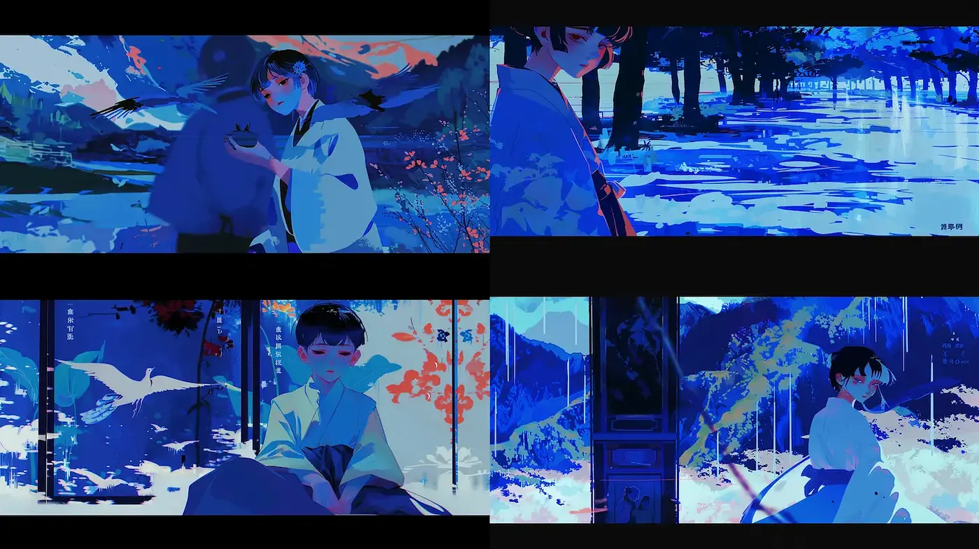 Serene and Ethereal Landscapes with a Haunting Quality - Midjourney sref style