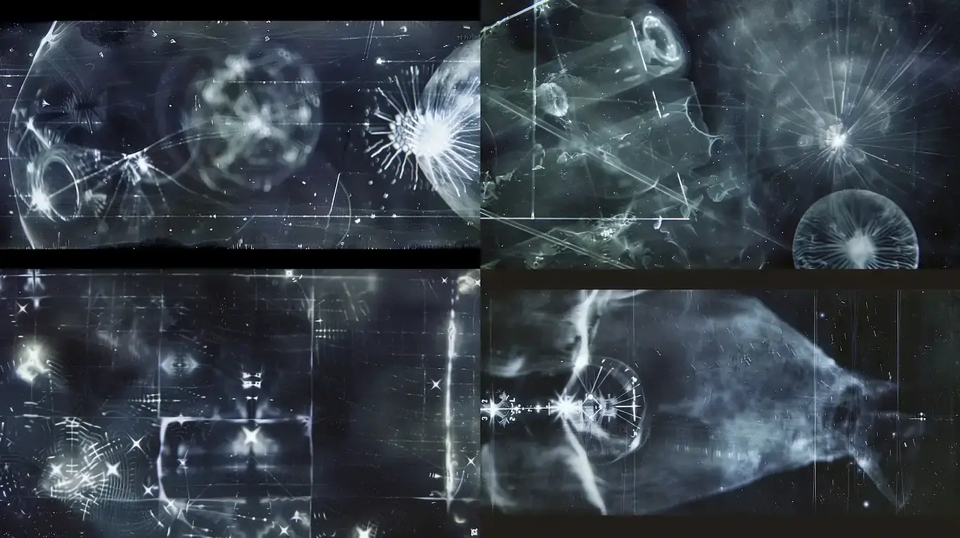 Ethereal and Abstract Composition with Cosmic Elements - Midjourney sref style