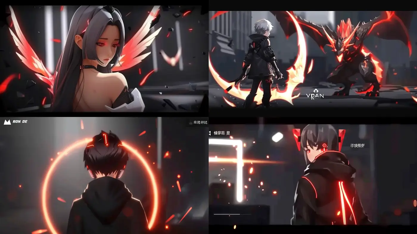 Ethereal Futurism: A Synthesis of Neon and Shadow in Anime-Inspired Imagery - Midjourney sref style