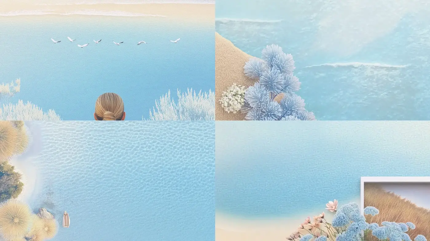Serene Aquatic Dreamscape in Pastel Impressionism - Midjourney sref style