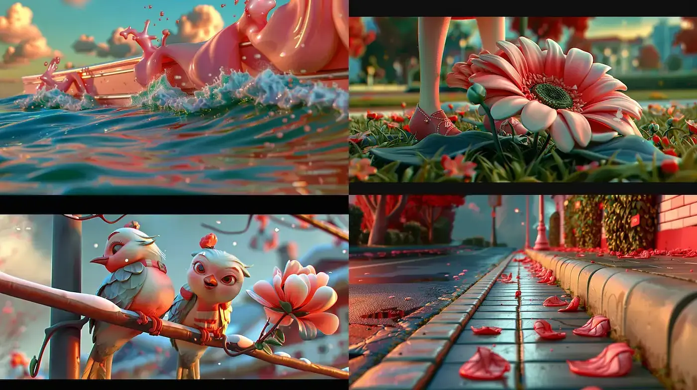 Whimsical and Playful Nature-Inspired Animation Style - Midjourney sref style