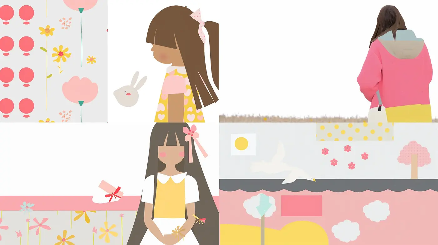 Harmonious Pastel Storybook Illustrations - Midjourney sref style