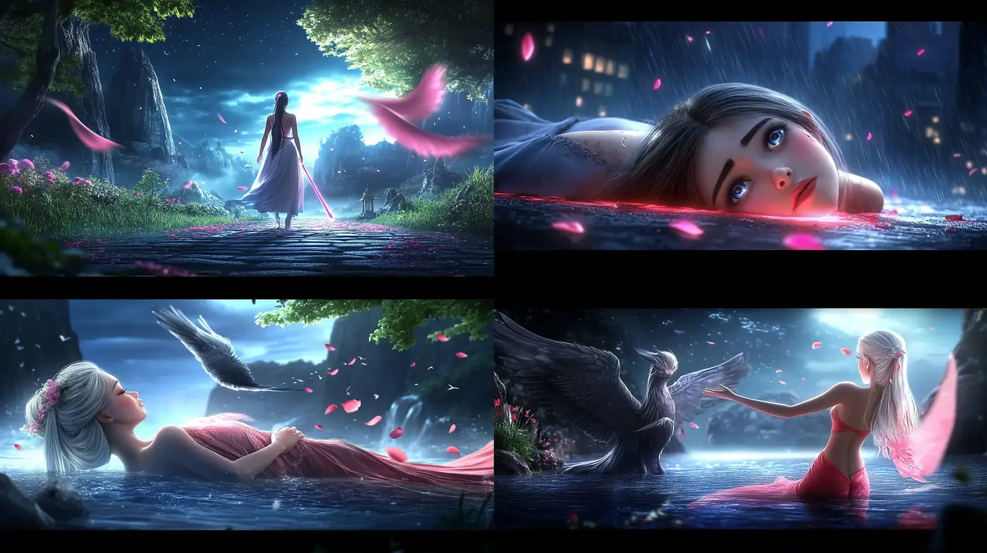 Enchanted Twilight Dreamscape with Ethereal Glow - Midjourney sref style