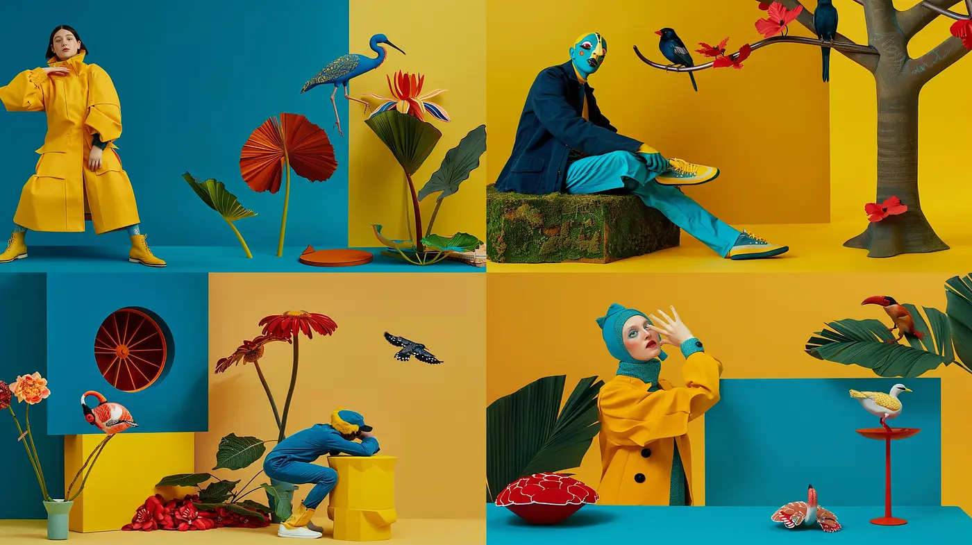 Vibrant Synthesis of Surrealism and Pop Art with a Hint of Whimsy - Midjourney sref style