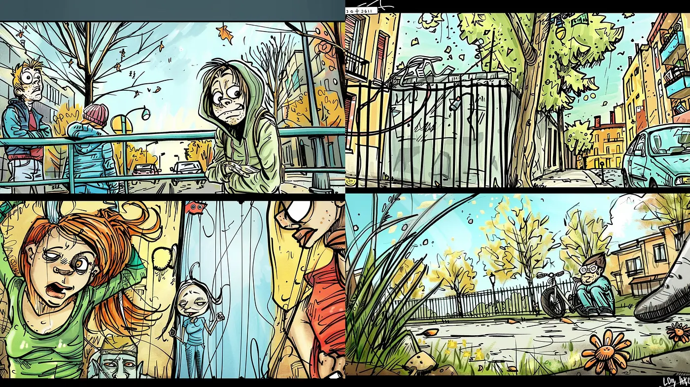 Whimsical Storybook Illustrations with a Surrealist Twist - Midjourney sref style