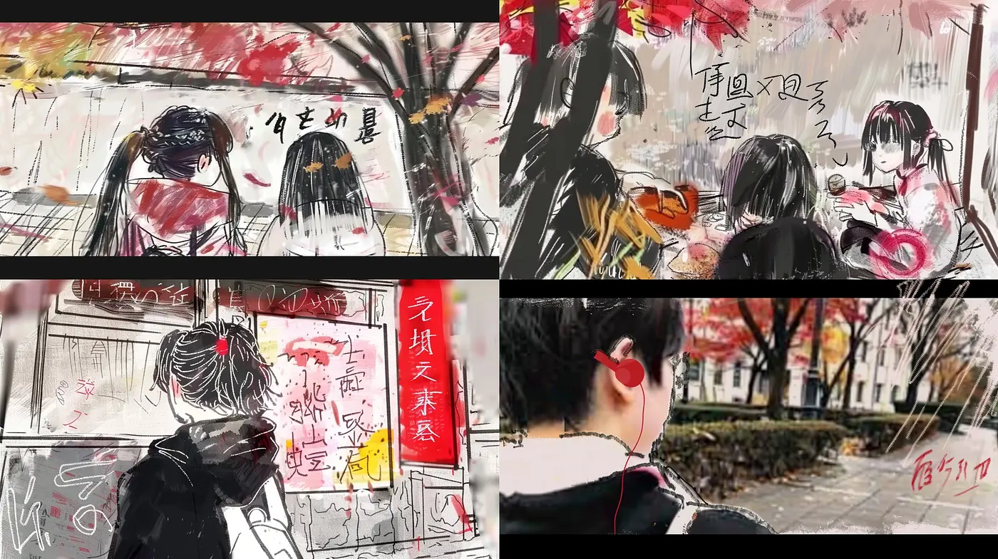 Harmonious Blend of Sketchbook Realism and Impressionistic Hues - Midjourney sref style