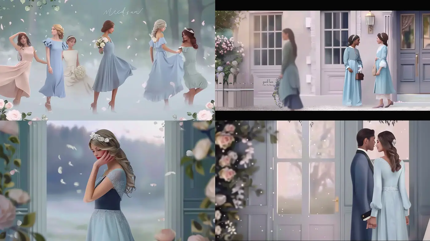Soft Pastel Elegance: A Romantic Visual Symphony of Serene Moments - Midjourney sref style