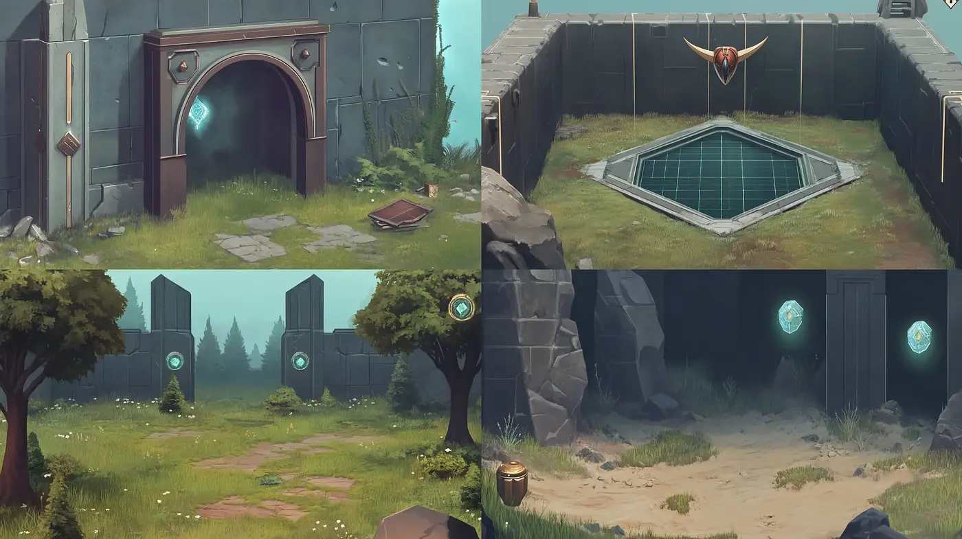 Serene Fantasy Environments with Consistent Mythical Essence - Midjourney sref style