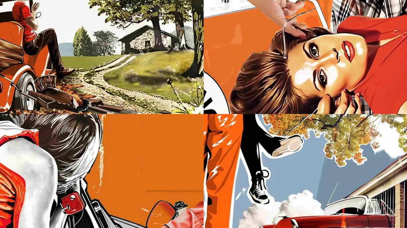 Vibrant Graphic Novel Realism with a Hint of Pop Art Influence - Midjourney sref style