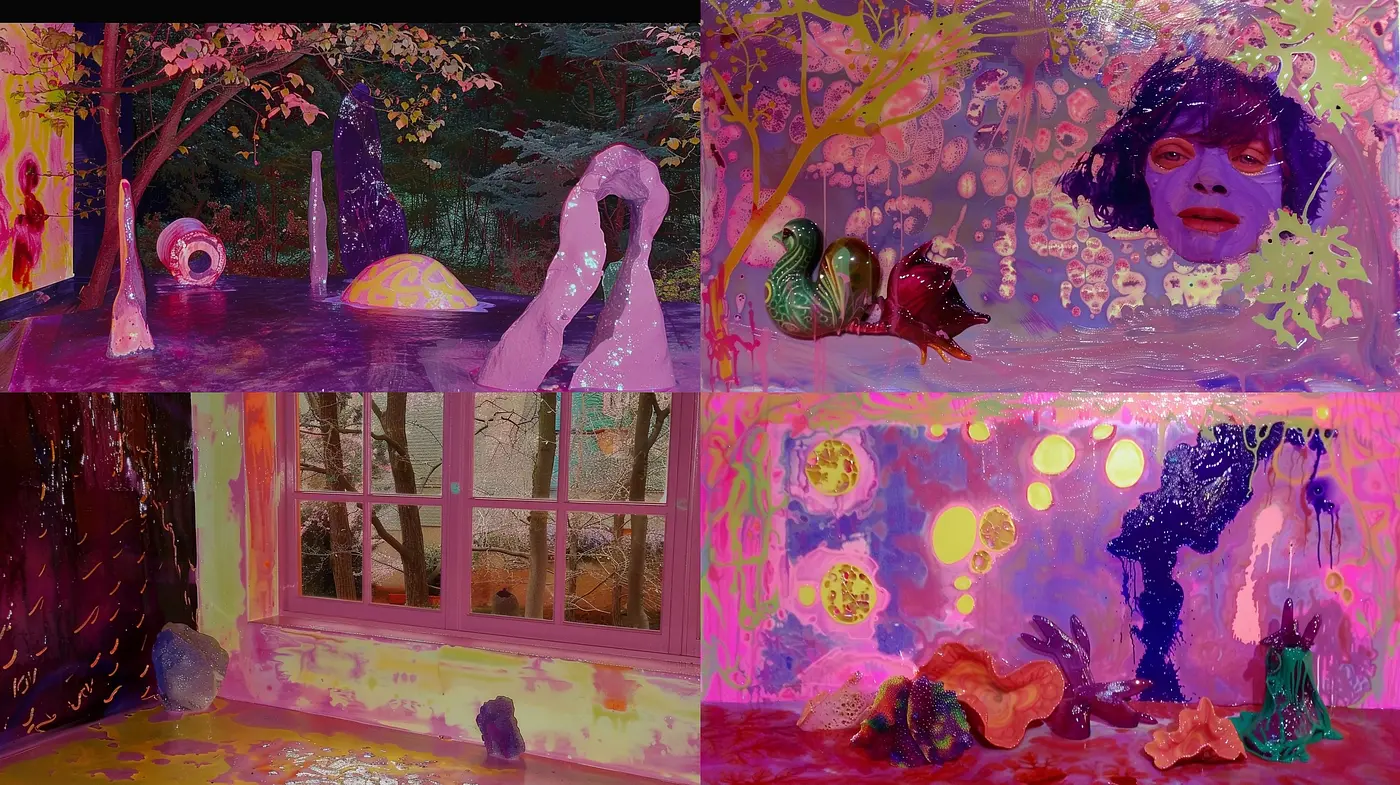 Ethereal Dreamscape in Luminous Hues - Midjourney sref style