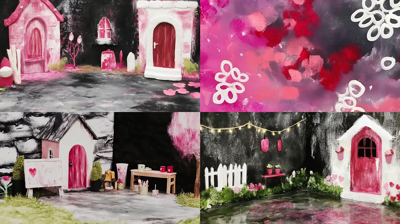 Romantic Whimsy: A Textured Tapestry of Dreamy Pastel Hues and Floral Fancies - Midjourney sref style
