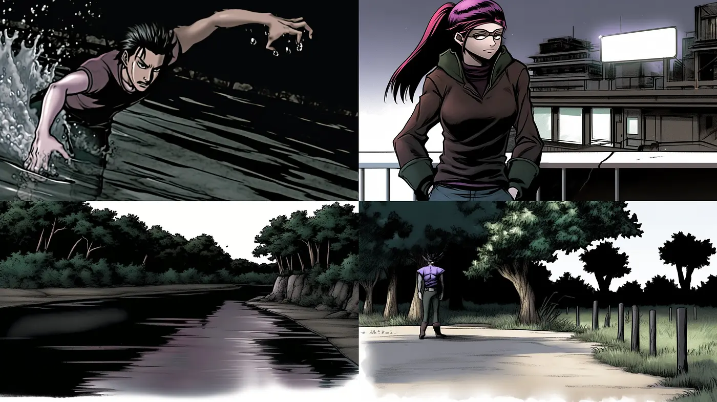 Twilight Hues and Stylized Shadows - Midjourney sref style