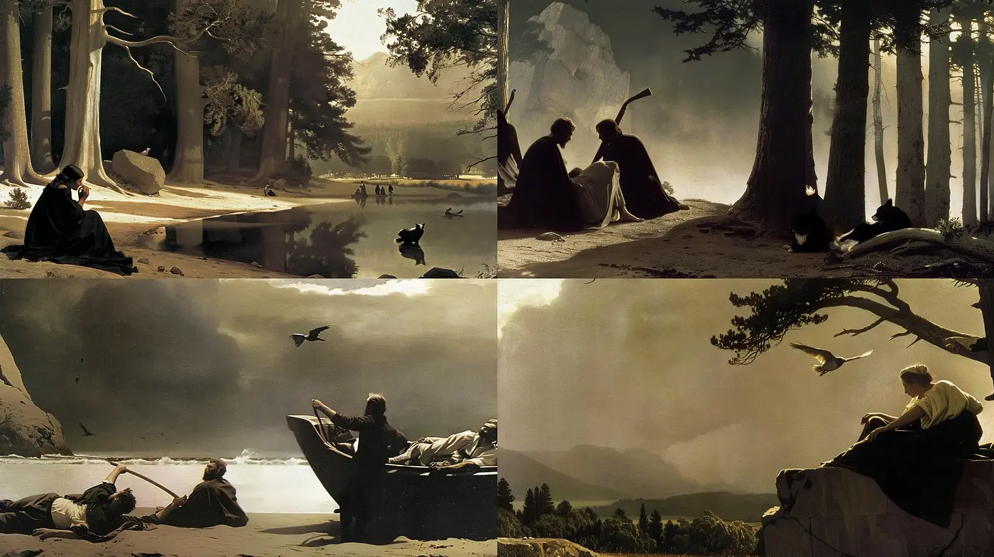 Ethereal Romanticism with a Cinematic Filter - Midjourney sref style