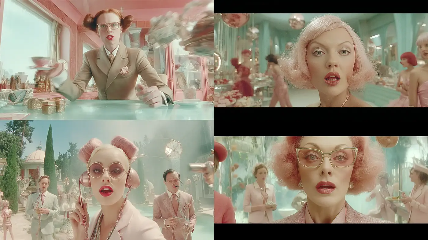 Playful and Surreal Retro Futurism with a Touch of Glamour - Midjourney sref style