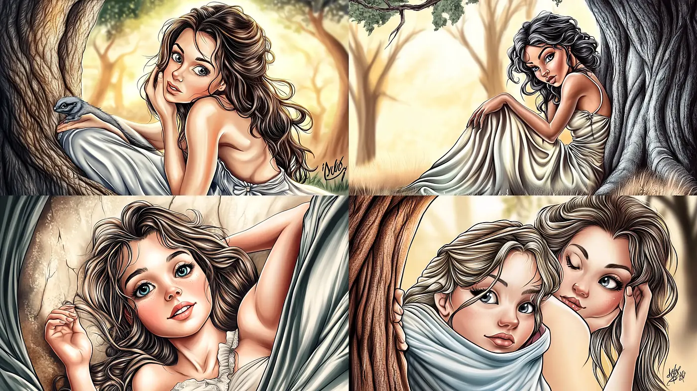 Enchanted Forest Whimsy: A Consistent Tale of Nature and Expression - Midjourney sref style