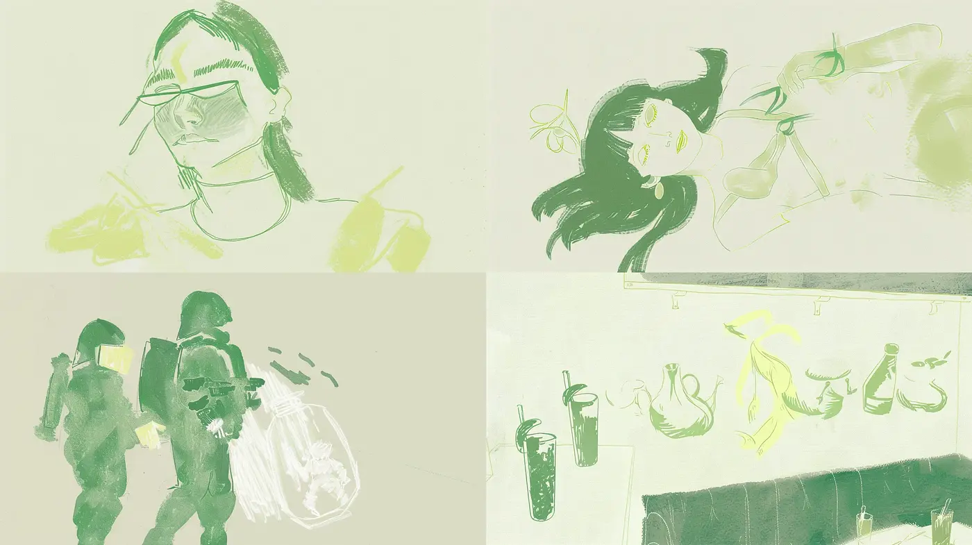 Subdued Pastel Sketches with an Ethereal Essence - Midjourney sref style