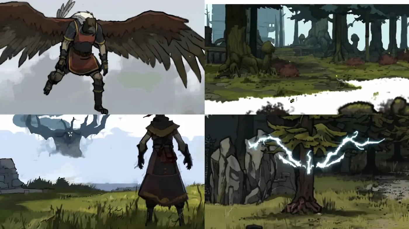 Distinctive and Dynamic Art Style with a Fusion of Fantasy and Adventure Elements - Midjourney sref style