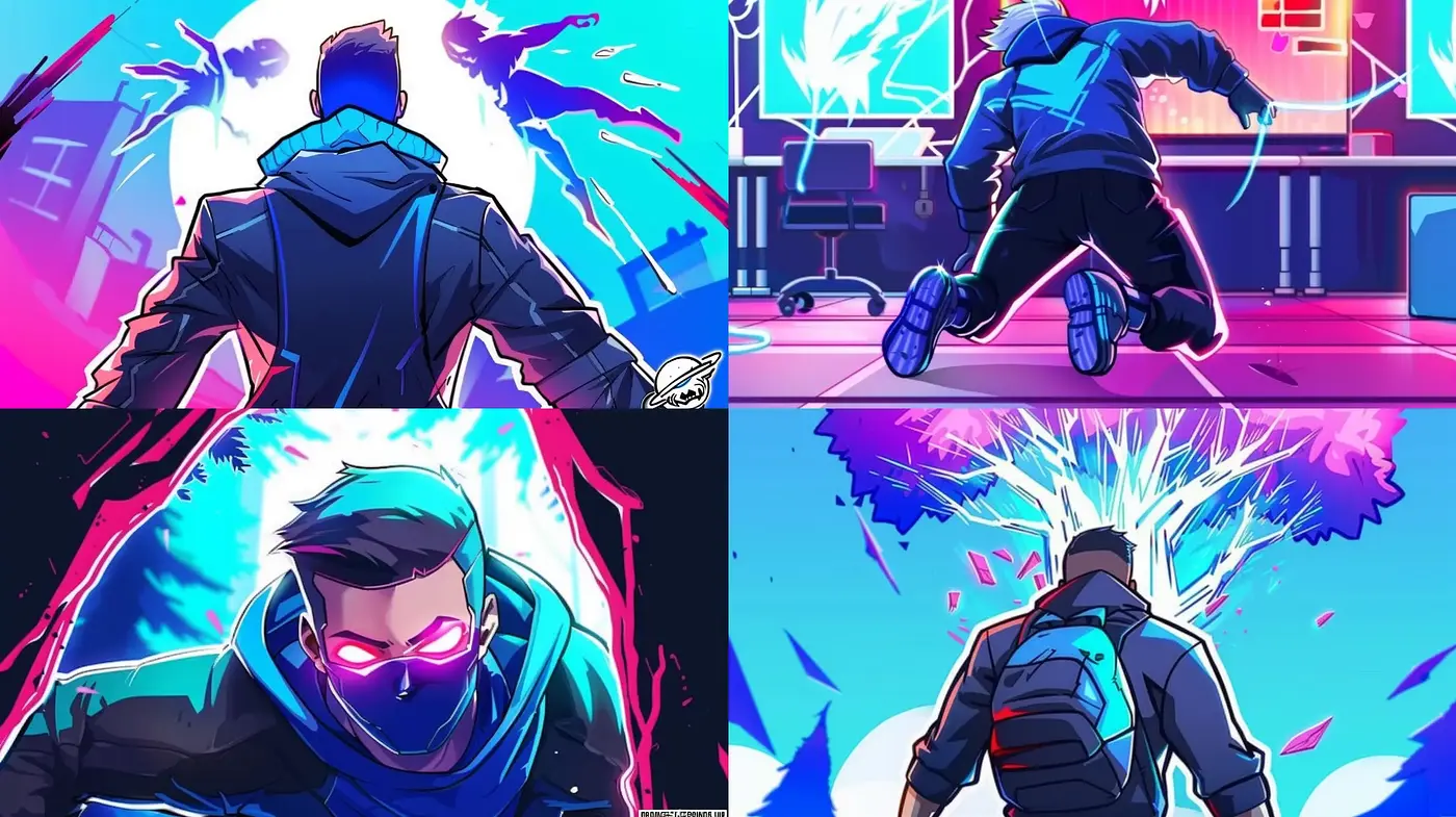 Vibrant Cyberpunk Reverie: A Neon-drenched Spectacle - Midjourney sref style