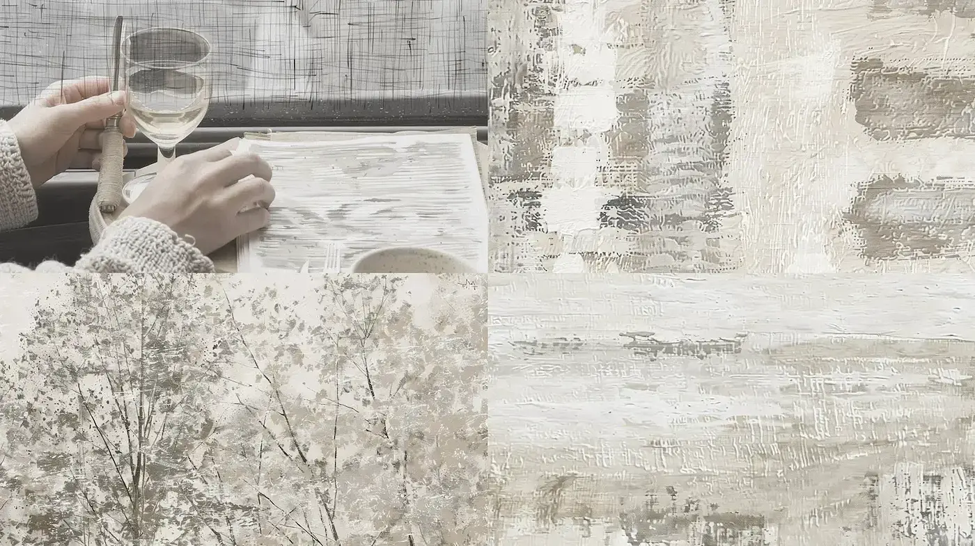 Subtle and Textured Earthy Aesthetic with a Vintage Touch - Midjourney sref style