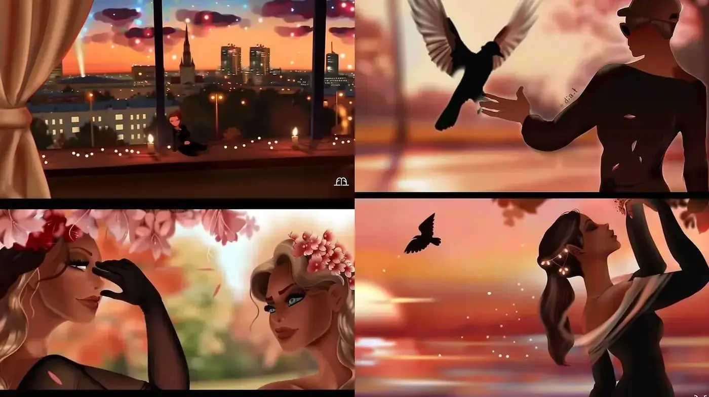 Ethereal and Dreamy Evening Aesthetic with Artistic Influences - Midjourney sref style