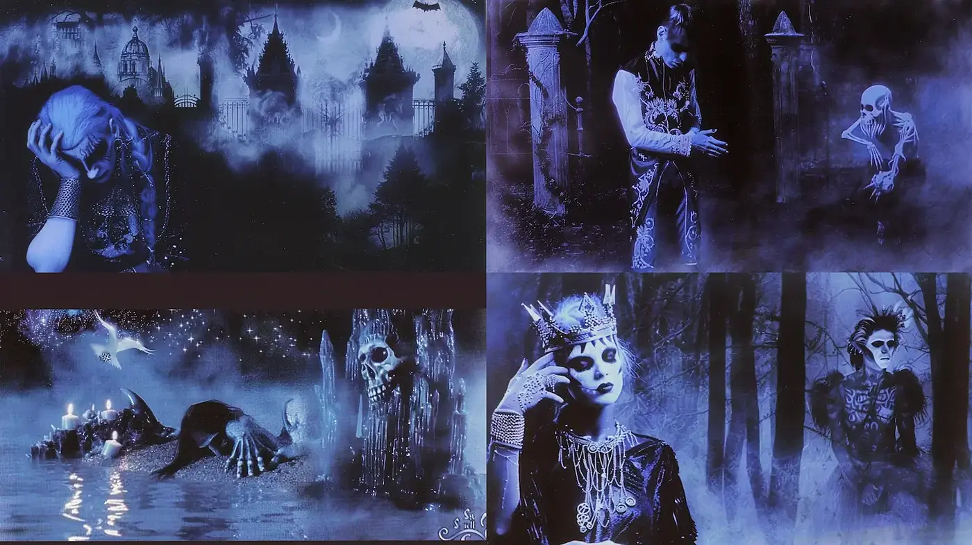 Ethereal Gothic Fantasy with Distinctive Digital Artistry - Midjourney sref style