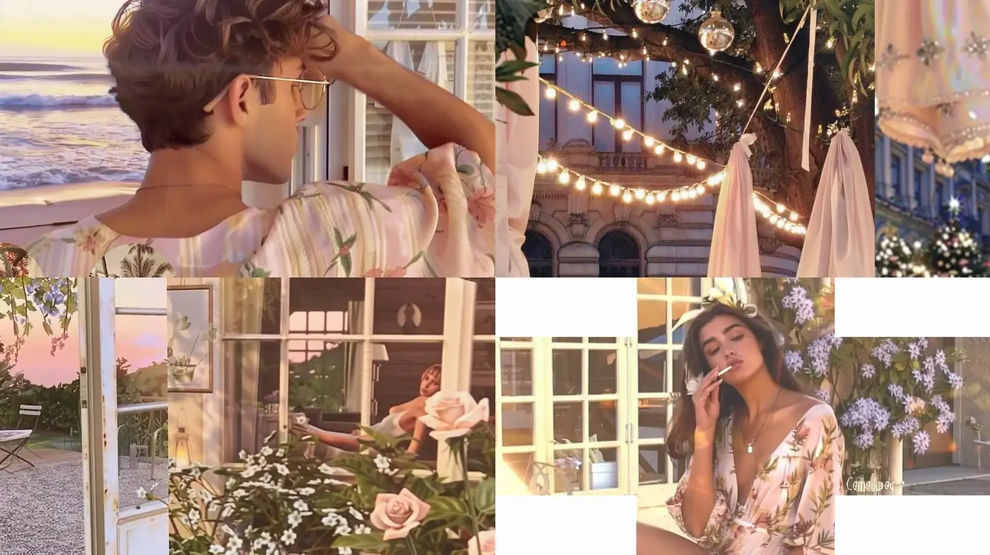 Soft Pastel Elegance with Romantic Flourishes - Midjourney sref style
