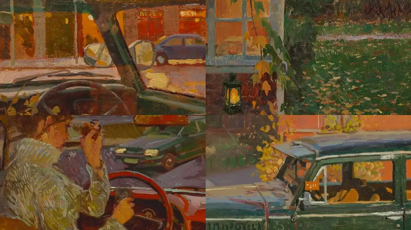 Warm, nostalgic scenes with an impressionistic touch evoke a sense of timelessness - Midjourney sref style