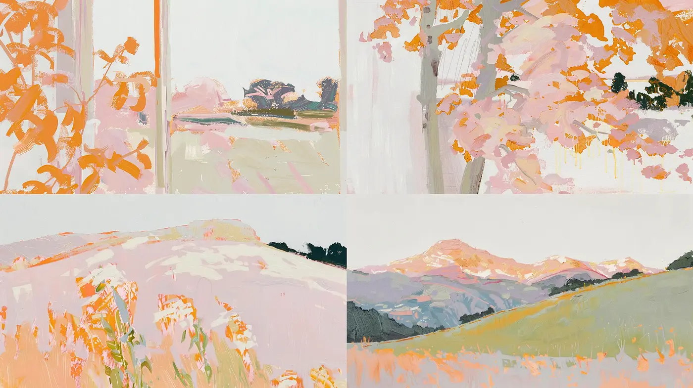 Sublime Pastel Vistas: A Homage to Impressionist Sensibilities - Midjourney sref style