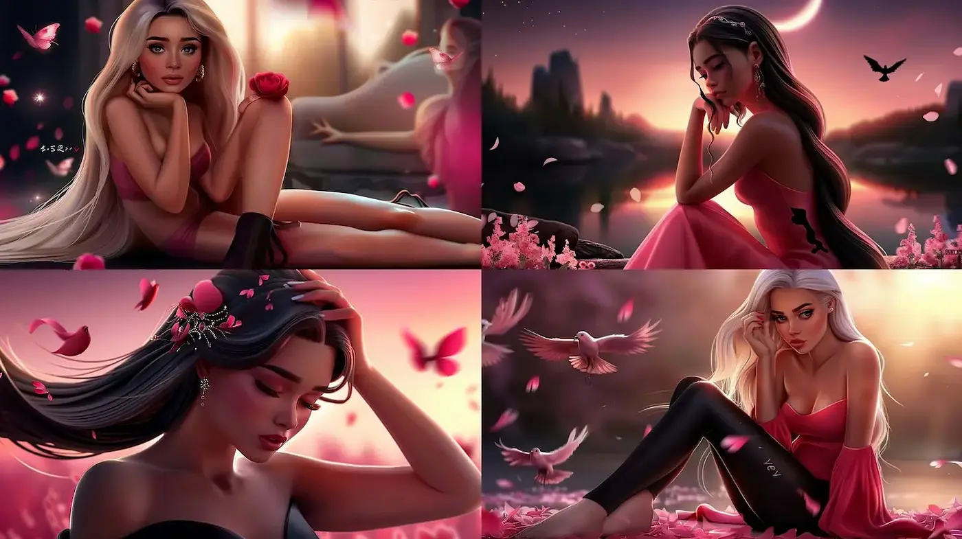 Romantic and Ethereal Digital Art with a Dreamlike Quality - Midjourney sref style