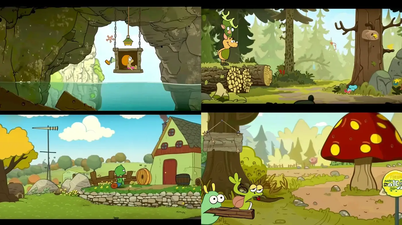 Whimsical Storybook Illustration with Consistent Pastoral Charm - Midjourney sref style