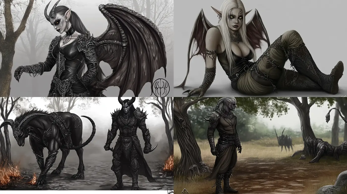 Misty Monochrome Fantasy with Ethereal Overtones - Midjourney sref style